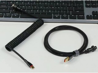 TYPE C TO  USB Cable Braided Cable Mechanical Keyboard Cable for Men Women