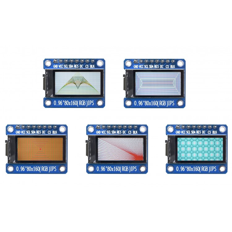 0.96 Inches HD RGB TFT IPS Screen OLED Display Module 80x160 ST7735 SPI 3.3V 