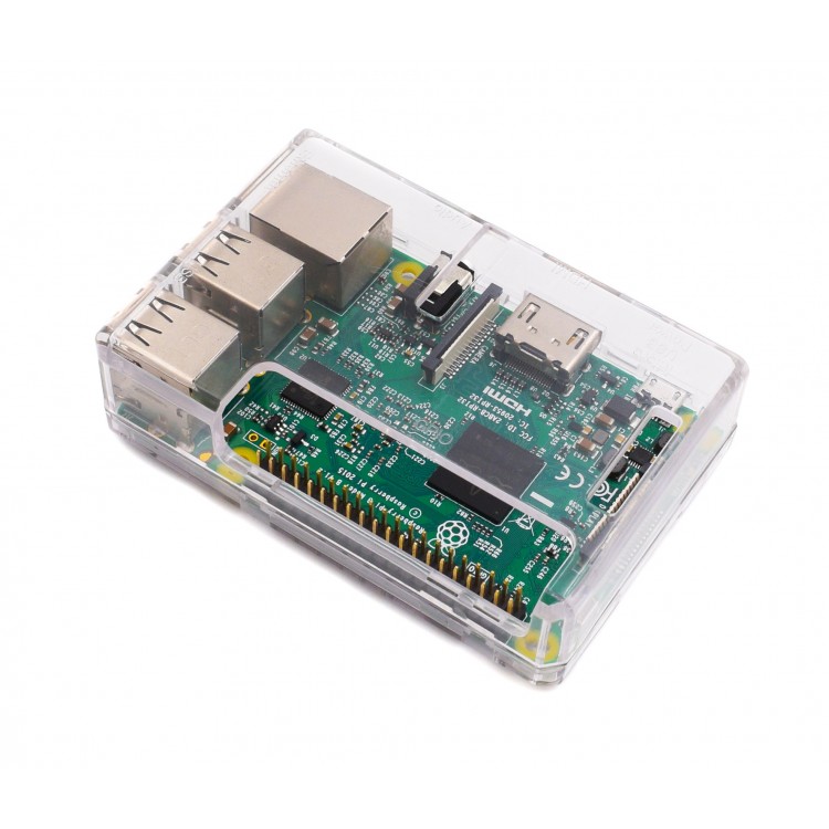  Raspberry Pi 3 b+ Case, iUniker Raspberry Pi 3 Model B+  Transparent Case with Raspberry Pi Heatsink for Raspberry Pi 3B+, 3B -  Access to All Ports (Clear) : Electronics