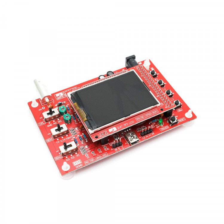 DSO138 2.4" TFT Digital Oscilloscope Soldered Acrylic Case DIY Kit Module 