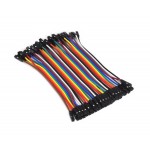 Breadboard Cables (40x 100mm, female to female, 2.54mm) | 101825 | Accessories by www.smart-prototyping.com