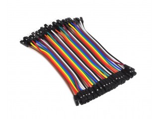 Breadboard Cables (40x 100mm, female to female, 2.54mm)