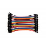 Breadboard Cables (40x 100mm, male to male, 2.54mm) | 101823 | Accessories by www.smart-prototyping.com