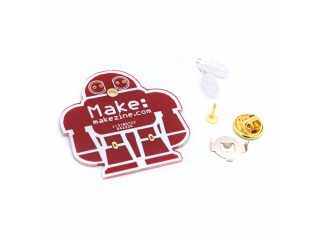 DIY Makezine Badge Solder Practice Kit (5pcs) DIY Makezine Badge Solder Practice Kit (5pcs)
