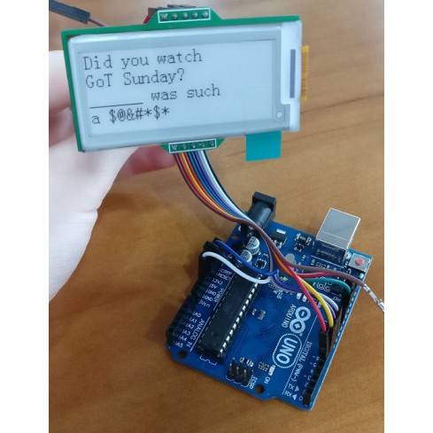 E-Ink Display Module Tutorial Part 1 - Text