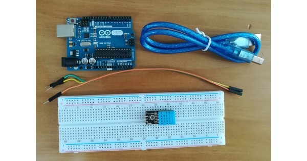 DHT11 Temperature and Humidity Sensor with an Arduino Uno