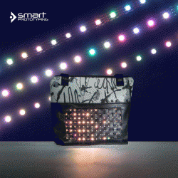 On the go: LED Matrix for your handbag