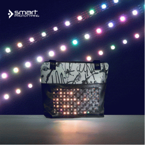 On the go: LED Matrix for your handbag