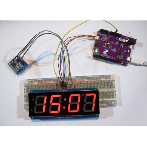 A DIY Clock with All I2C Compatible Components