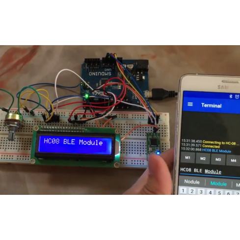 Display Text on an LCD with Bluetooth Using IOS and Android
