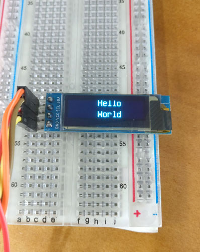 OLED Display with Arduino Uno - A Hello World Tutorial